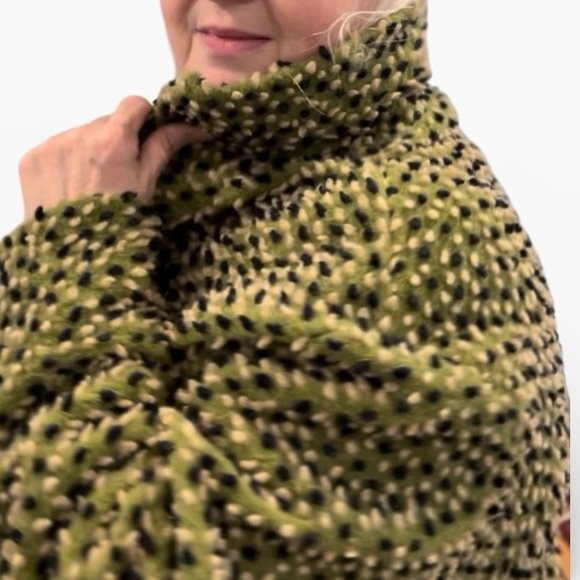 Boho Textural Wool Blend Conceptual Design Jacket - Picture 10 of 13